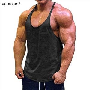 Heren Yoga Vest Vest met Grote Halslijn