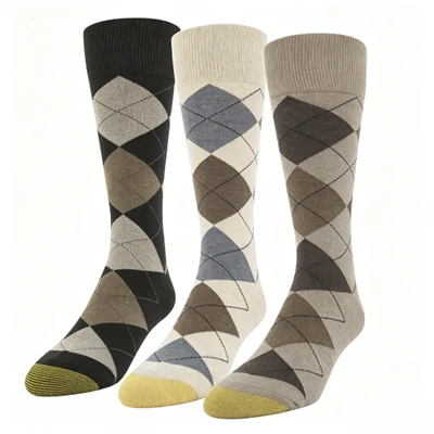 CHOOYOU Heren Carlyle Argyle Crew Dress Sokken