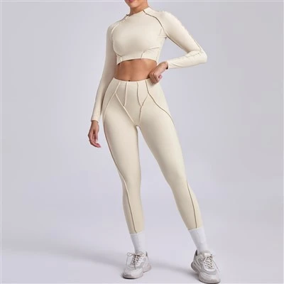 Driedimensionale esthetische yoga set bodysuit voor vrouwen